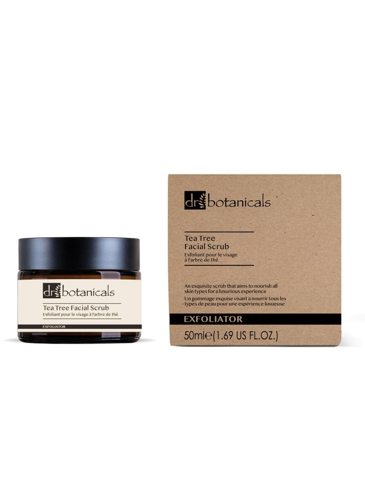 Dr Botanicals 3tlg Set Gesichtsscrub, Tages- und Nachtcreme, Teebaumöl Körpercreme günstig kaufen onesize