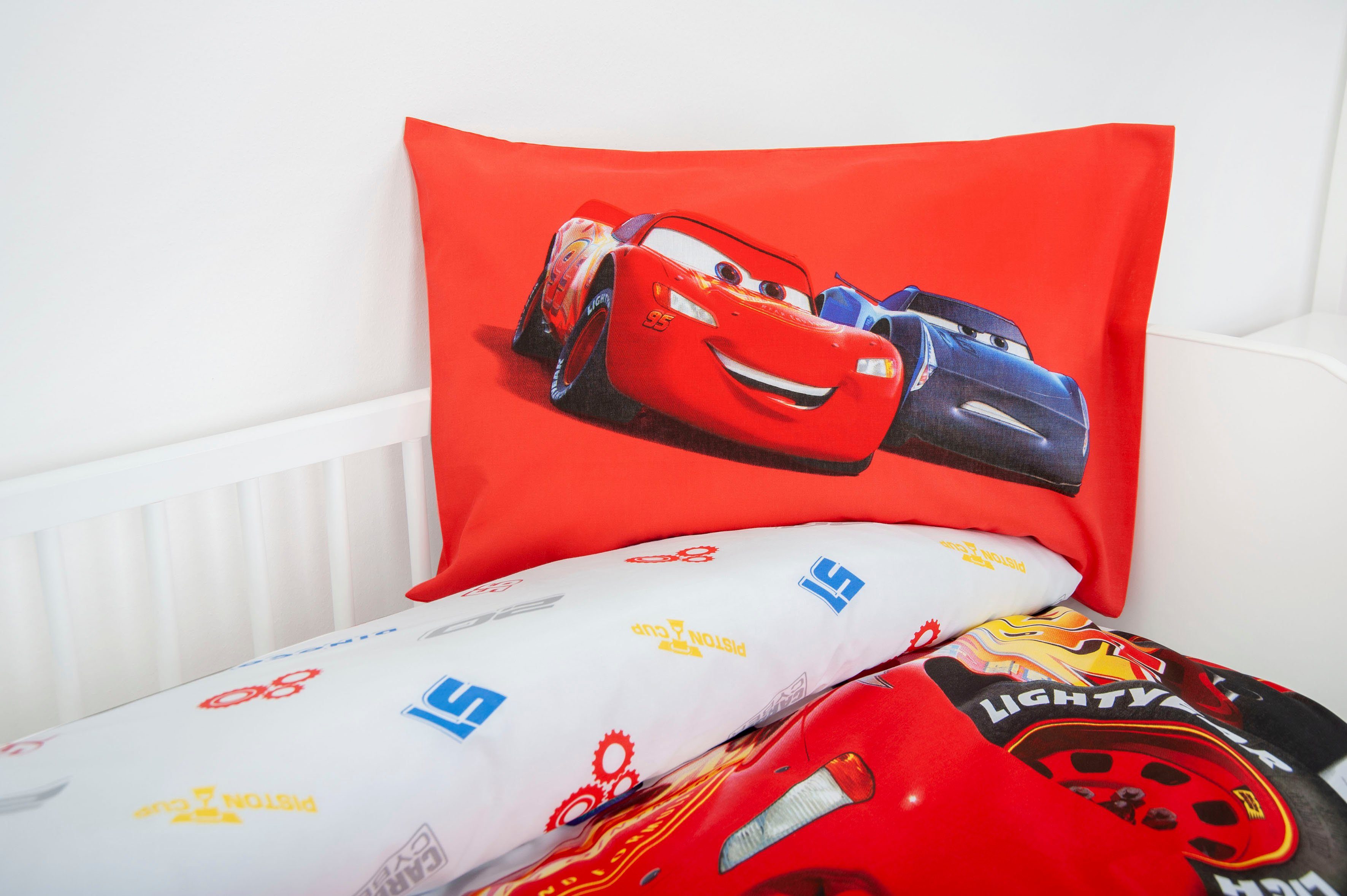Babybettwäsche ´s Cars, , Renforcé, mit liebevollem Motiv