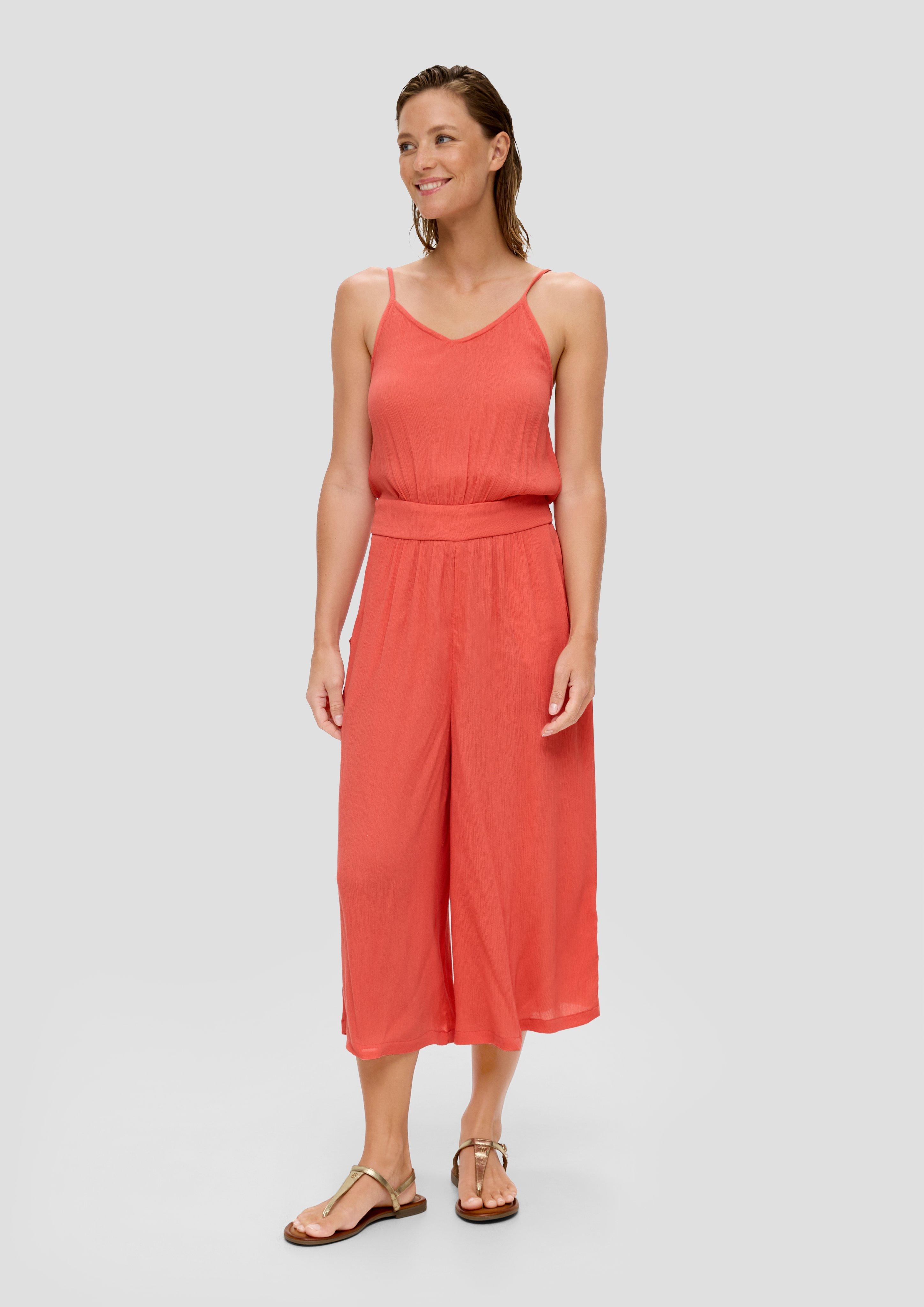 Wide Leg Strand-Jumpsuit aus reiner Viskose  6009047-4502
