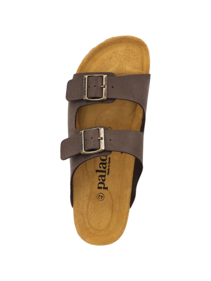 palado Pantoletten in brown/bronze/black/brown günstig kaufen
