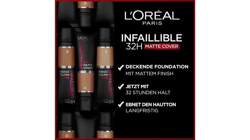 L'ORÉAL PARIS MakeUp Infaillible Matte Cover 30 ml 155 - Naturel Rose/Natural Rose