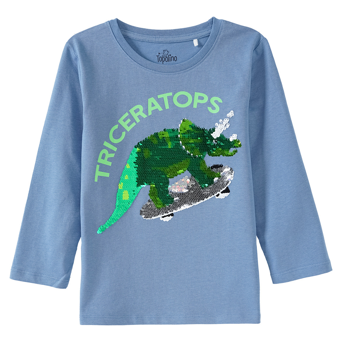 Jungen Langarmshirt mit Wendepailletten
