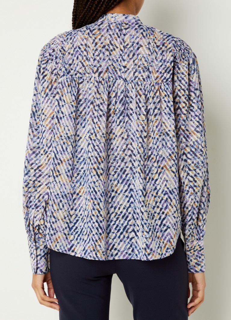 Aaiko  Daimy blouse met print en ballonmouw