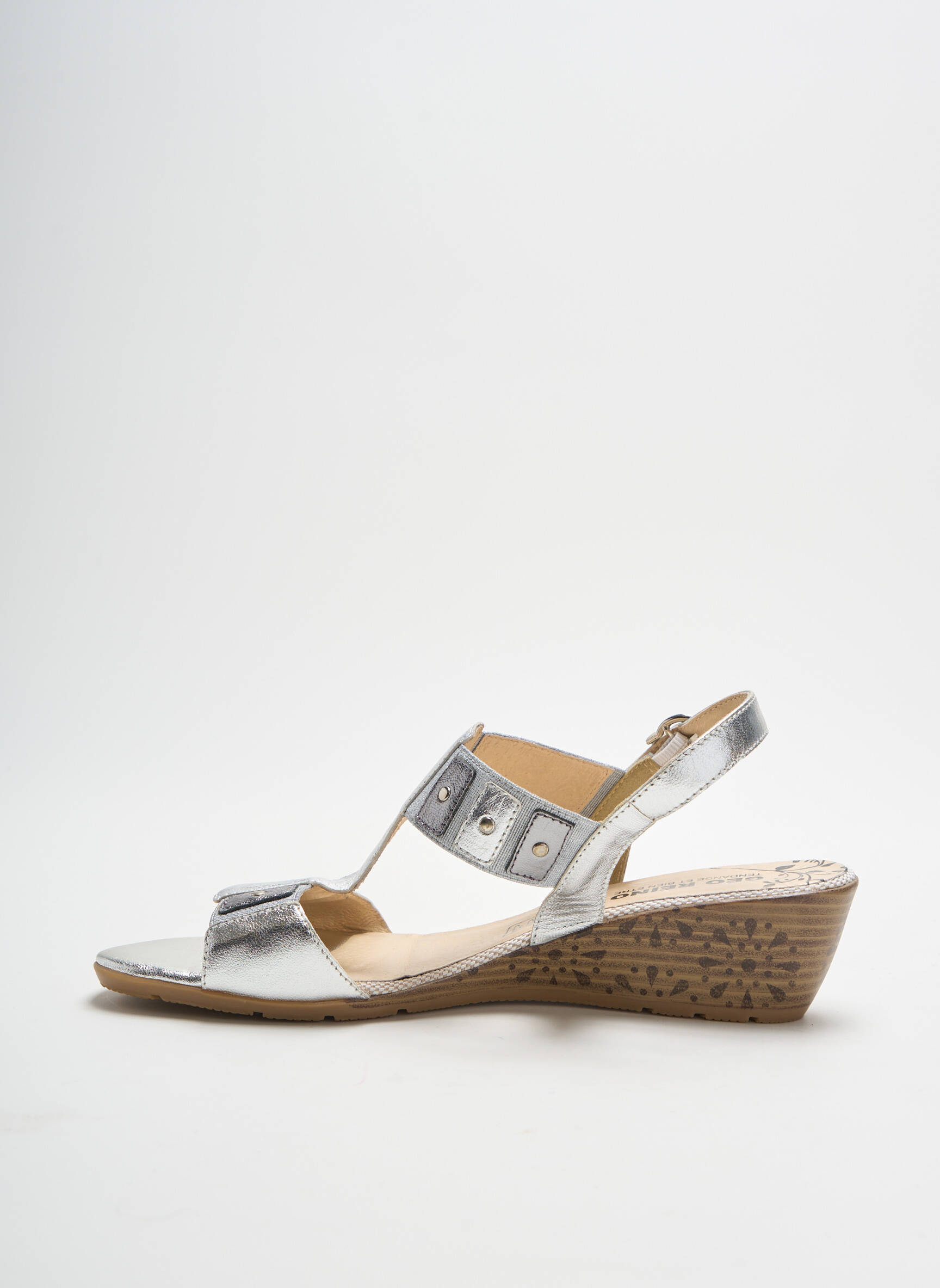 Geo Reino Sandales Nu Pieds Femme couleur gris