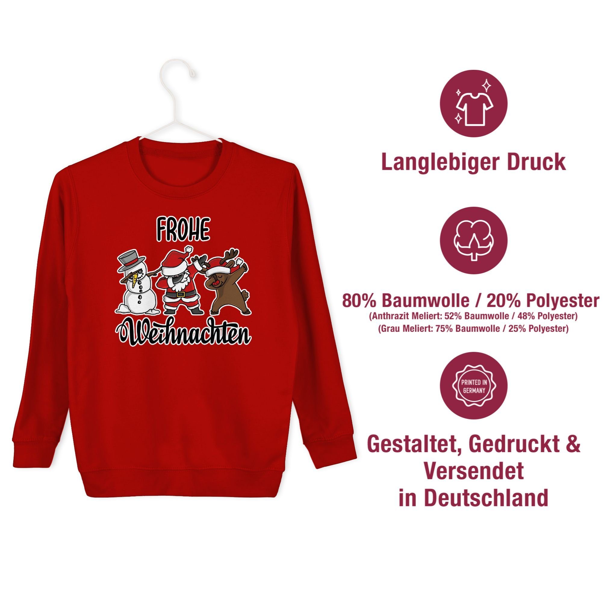Shirtracer Sweatshirt Frohe Weihnachten Dabbing Weihnachten Kleidung Kinder