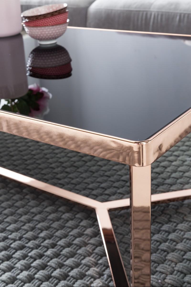 Wohnling Design Couchtisch Glasplatte eckig