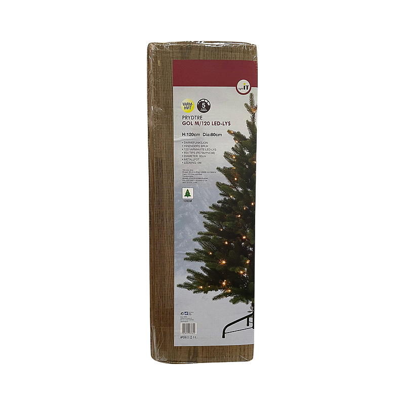 Home Gol juletre 120 cm,120 LED-lys