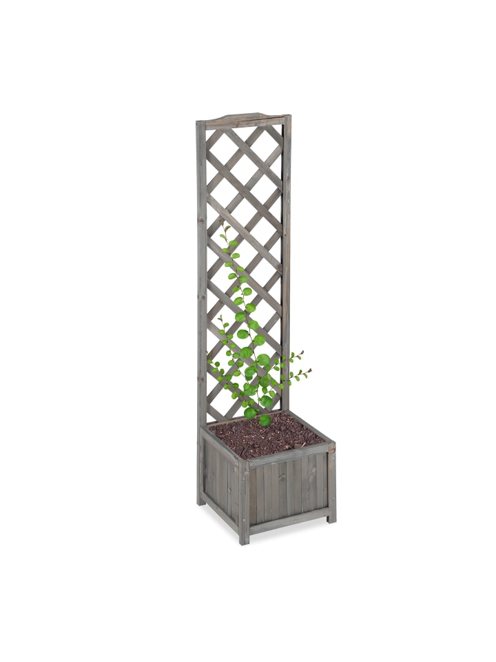 relaxdays Rankkasten in Grau -  (H)147 cm günstig kaufen onesize