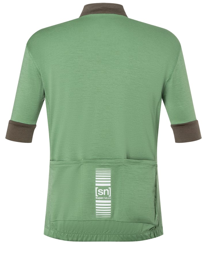super.natural Merino Fahrradtrikot M GRAVIER CAMISA in grün günstig kaufen