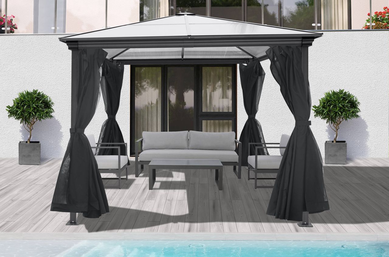 lovingHome® Gartenpavillon, Gartenzelt, Partyzelt, Pavillon, 9㎡