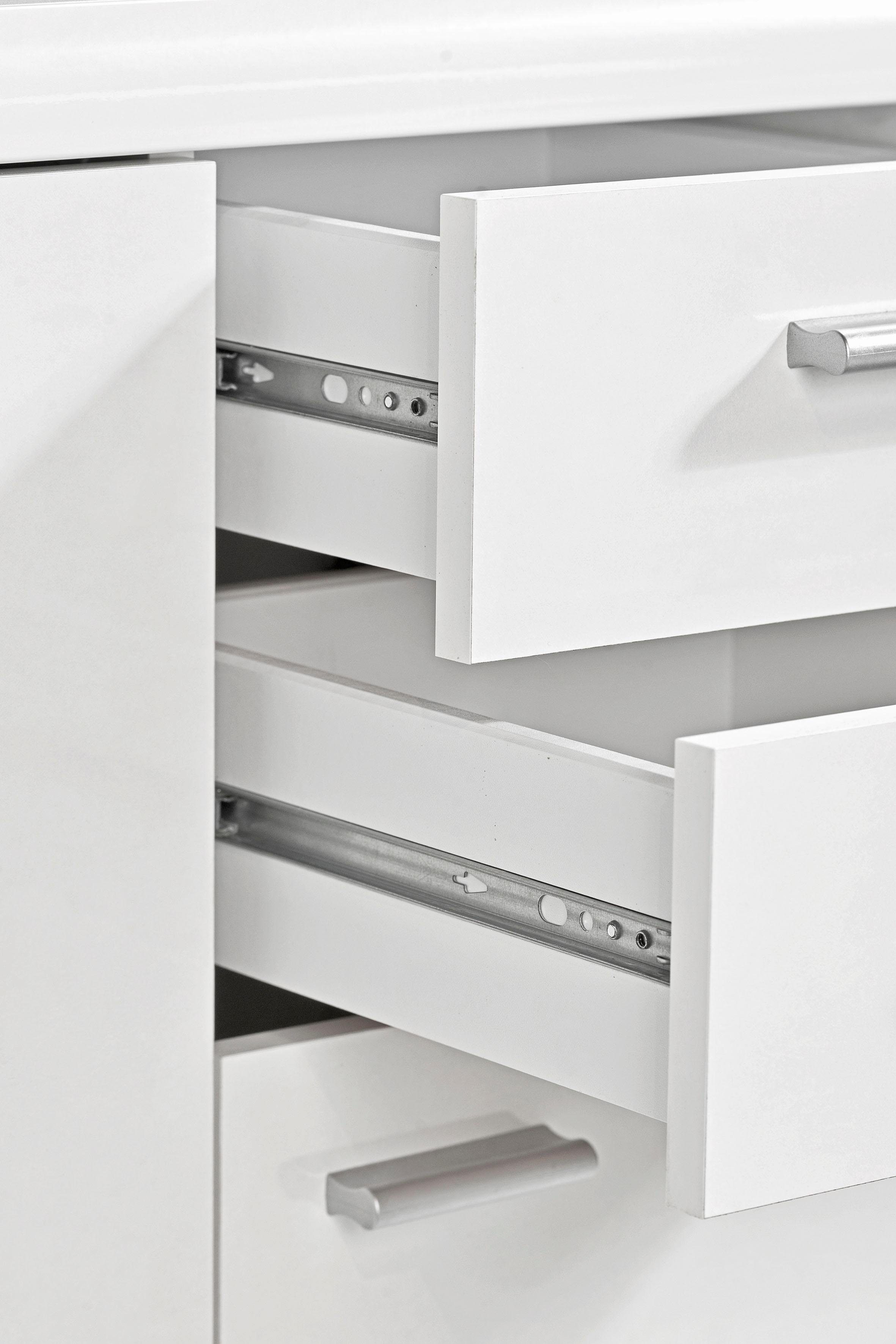 Procontour Sideboard Sun, Breite 90 cm mit 3 Türen und 2 Schubkästen