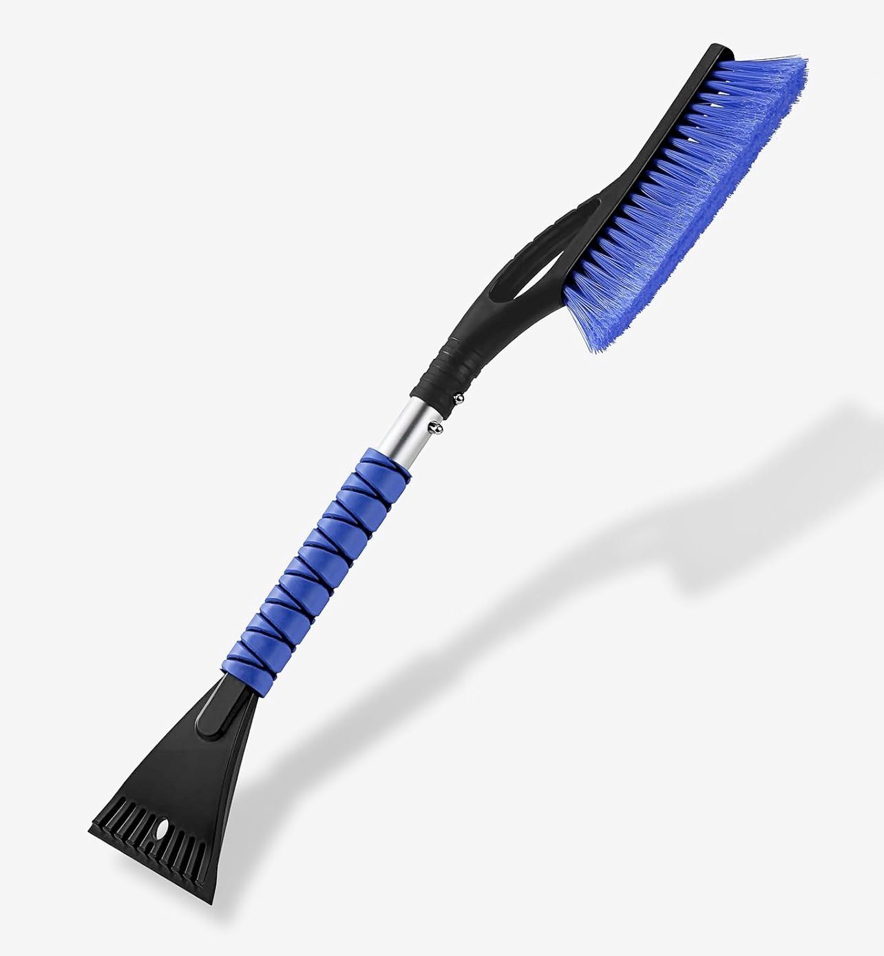 TK Gruppe Schneebesen 2 in 1 - Schneebesen mit Eiskratzer für Winter & Schnee PKW KFZ