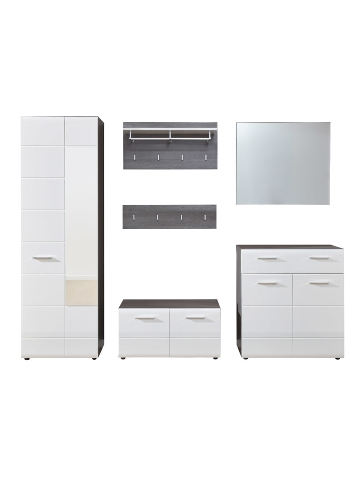 ebuy24 Garderobenmöbel-Set LineGD Silber 250 x 35 cm günstig kaufen onesize