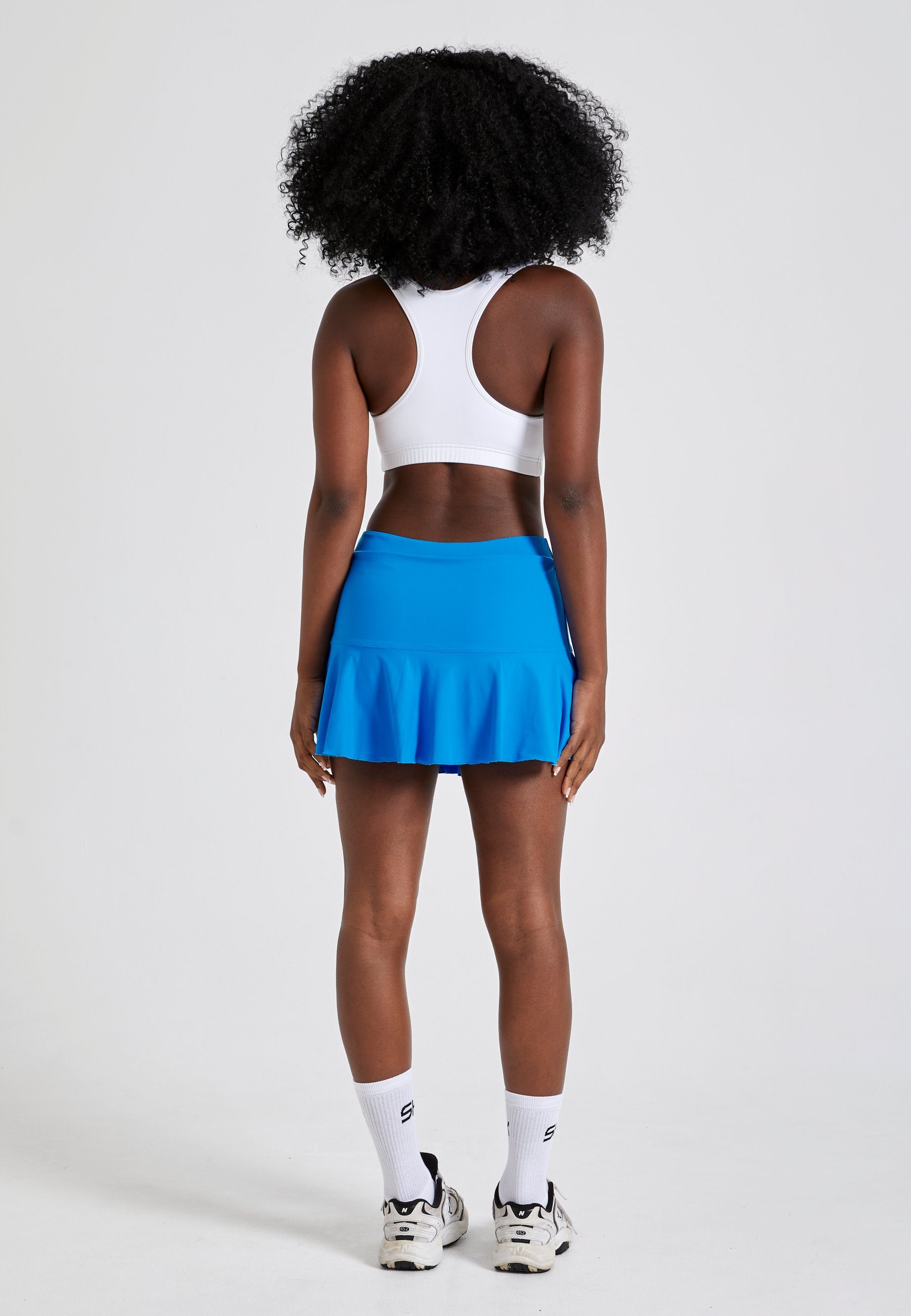SPORTKIND Tennisrock Glockiger Tennis Skort Mädchen & Damen cyan blau