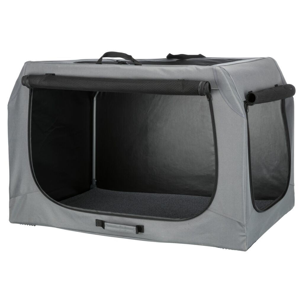 Trixie Transportboxen & Gitterboxen Trixie Mobile Kennel Easy grau M-L