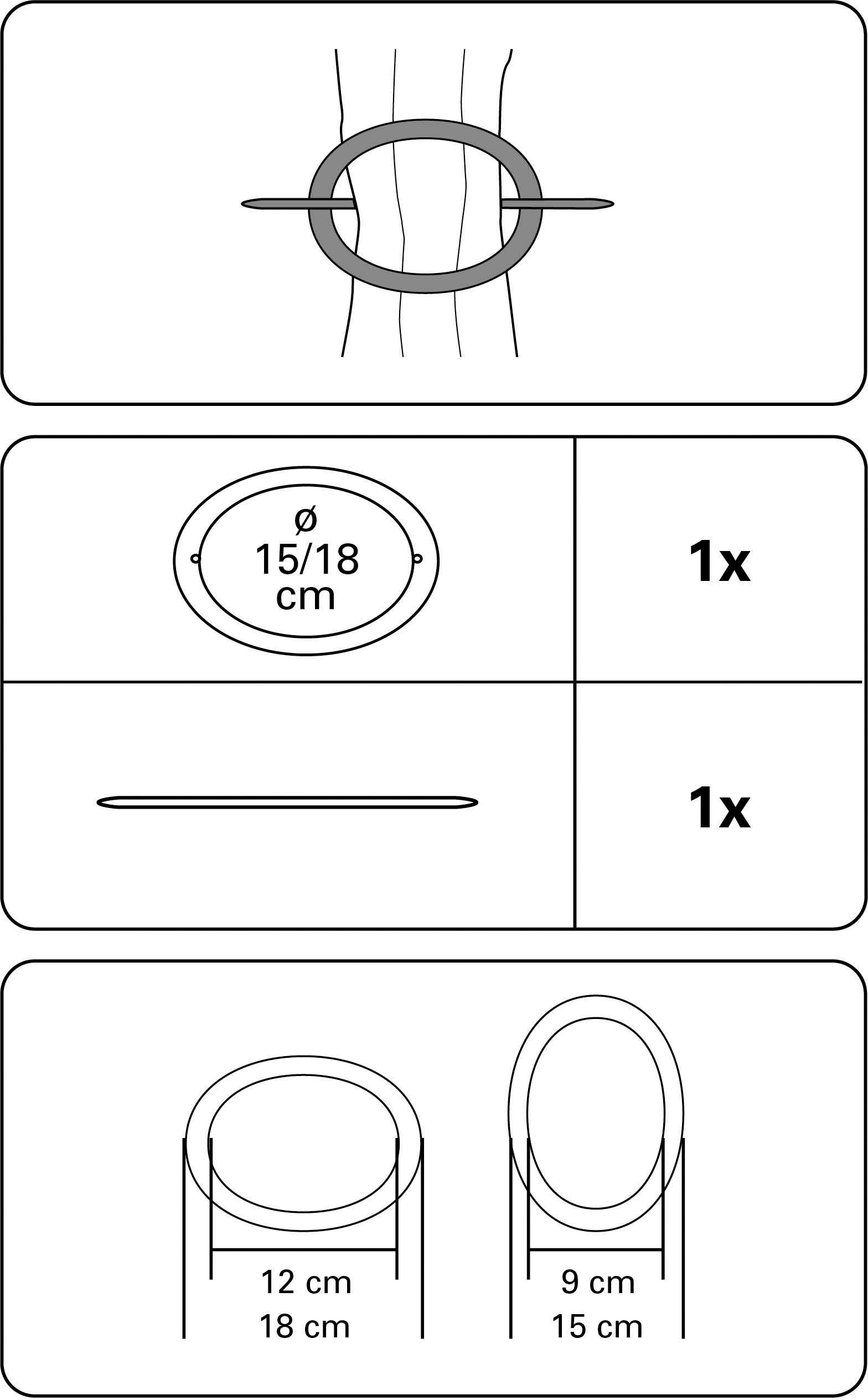 Dekoklammer Dekoring Oval, Kunststoff, GARDINIA, (1-St), zum Drapieren