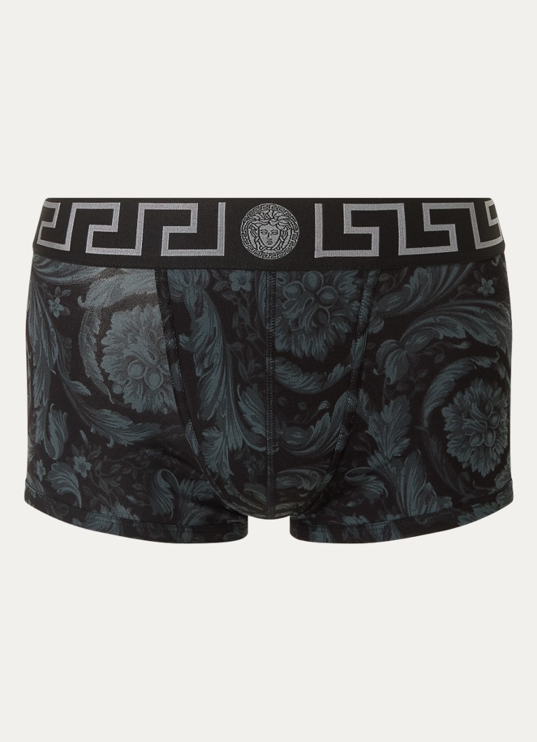 Versace organic cotton boxer shorts with logo waistband