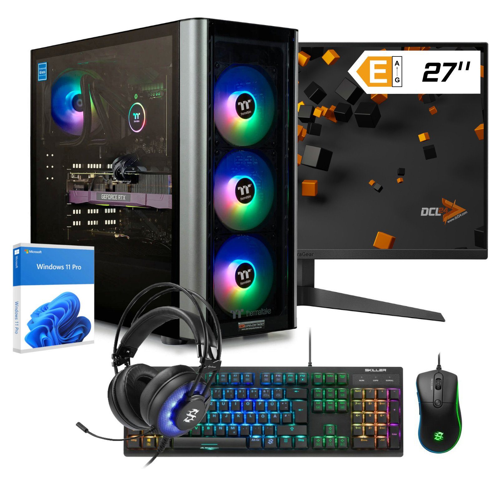 dcl24.de RGB Gaming-PC-Komplettsystem (27,00