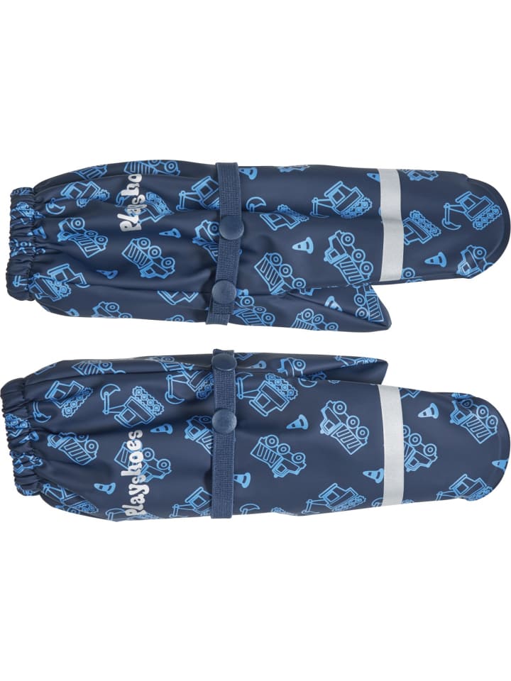 Playshoes Matschhandschuh mit Fleece-Futter Baustelle in Marine günstig kaufen