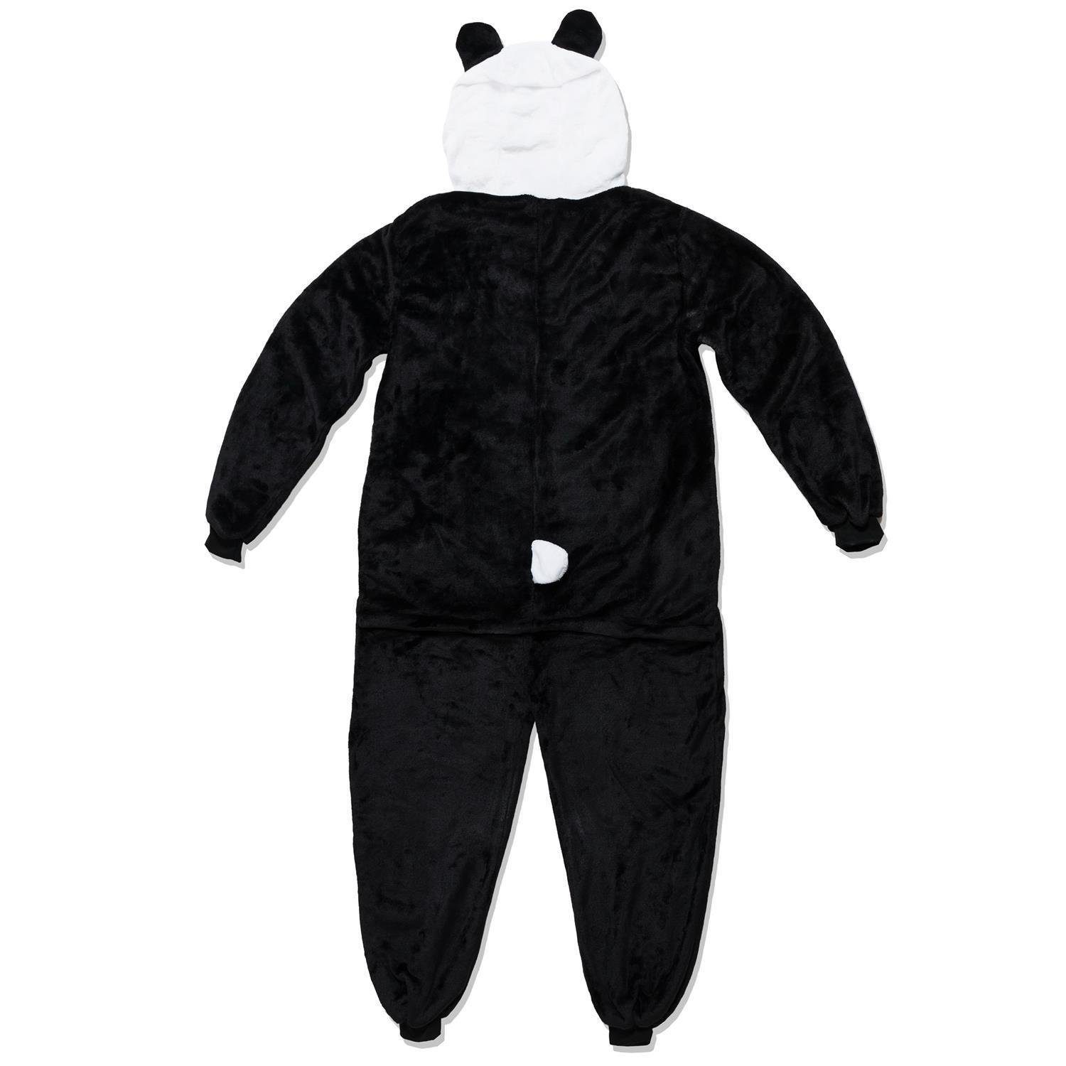 Katara Partyanzug Zoo Wilde Tiere Jumpsuit Onesie Kostüm Erwachsene S-XL, Fasching, Panda, Affe, Elefant, Faultier, Giraffe, Koala, Löwe, Zebra, Tiger uvm