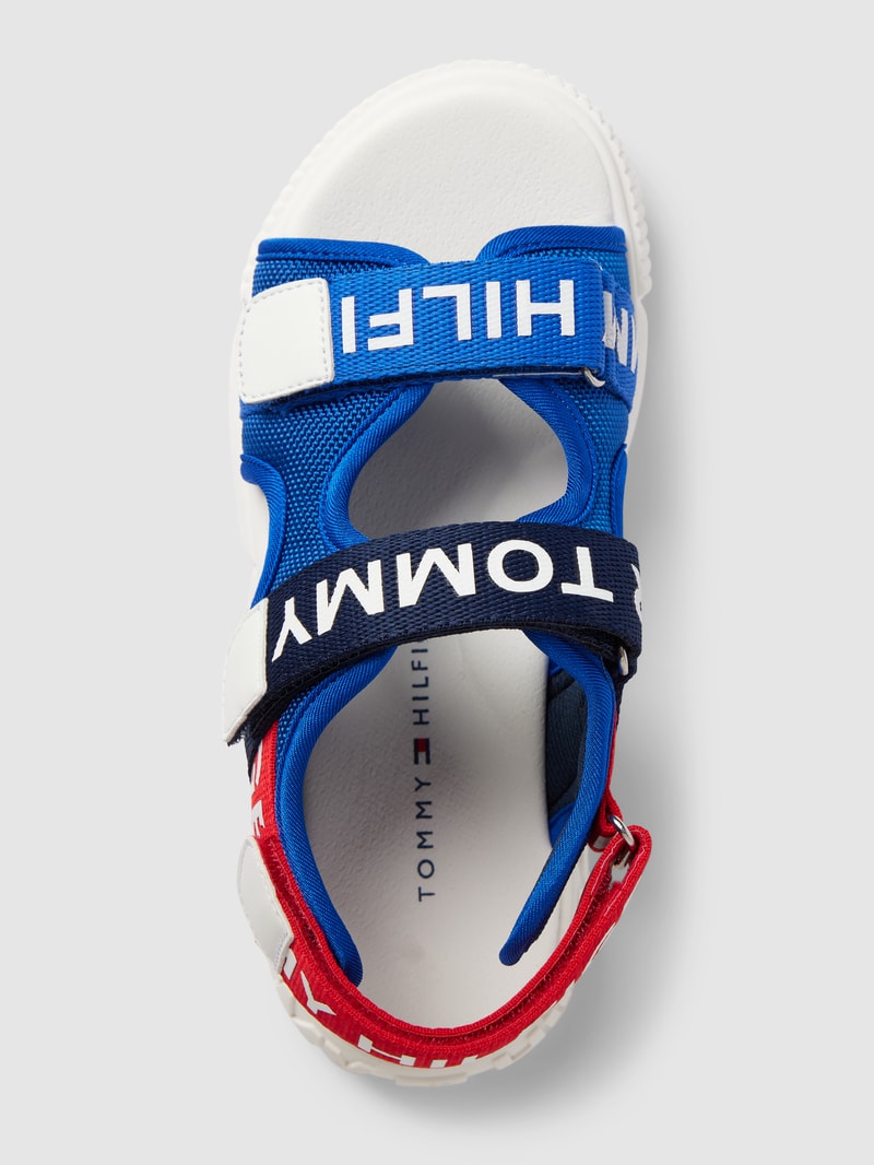 Sandalen mit Label-Details Modell 'SUNNY' in marineblau