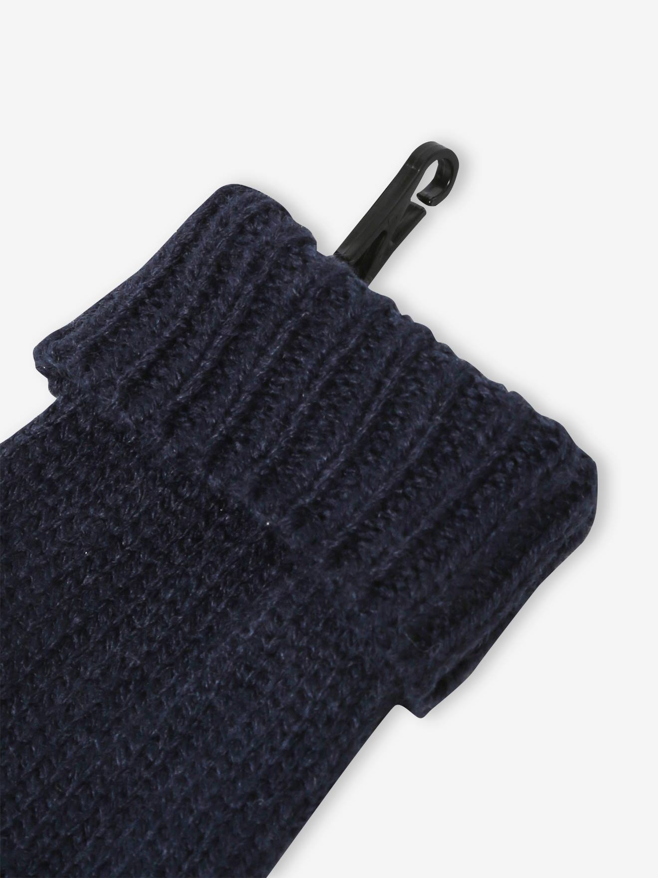 Vertbaudet Jungen Weihnachts-Geschenkset: Mütze, Handschuhe & Rundschal - marine