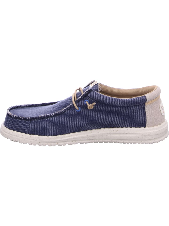 Hey Dude Mokassins Wally Coastline Jute in Navy günstig kaufen