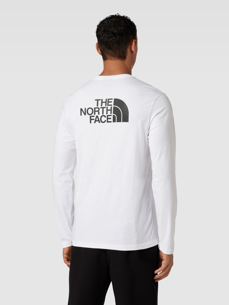 Longsleeve mit Label-Print in weiß