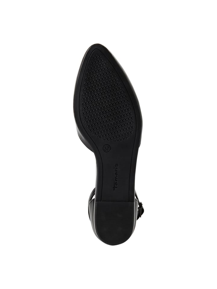 Tamaris Ballerina in BLACK LEATHER günstig kaufen