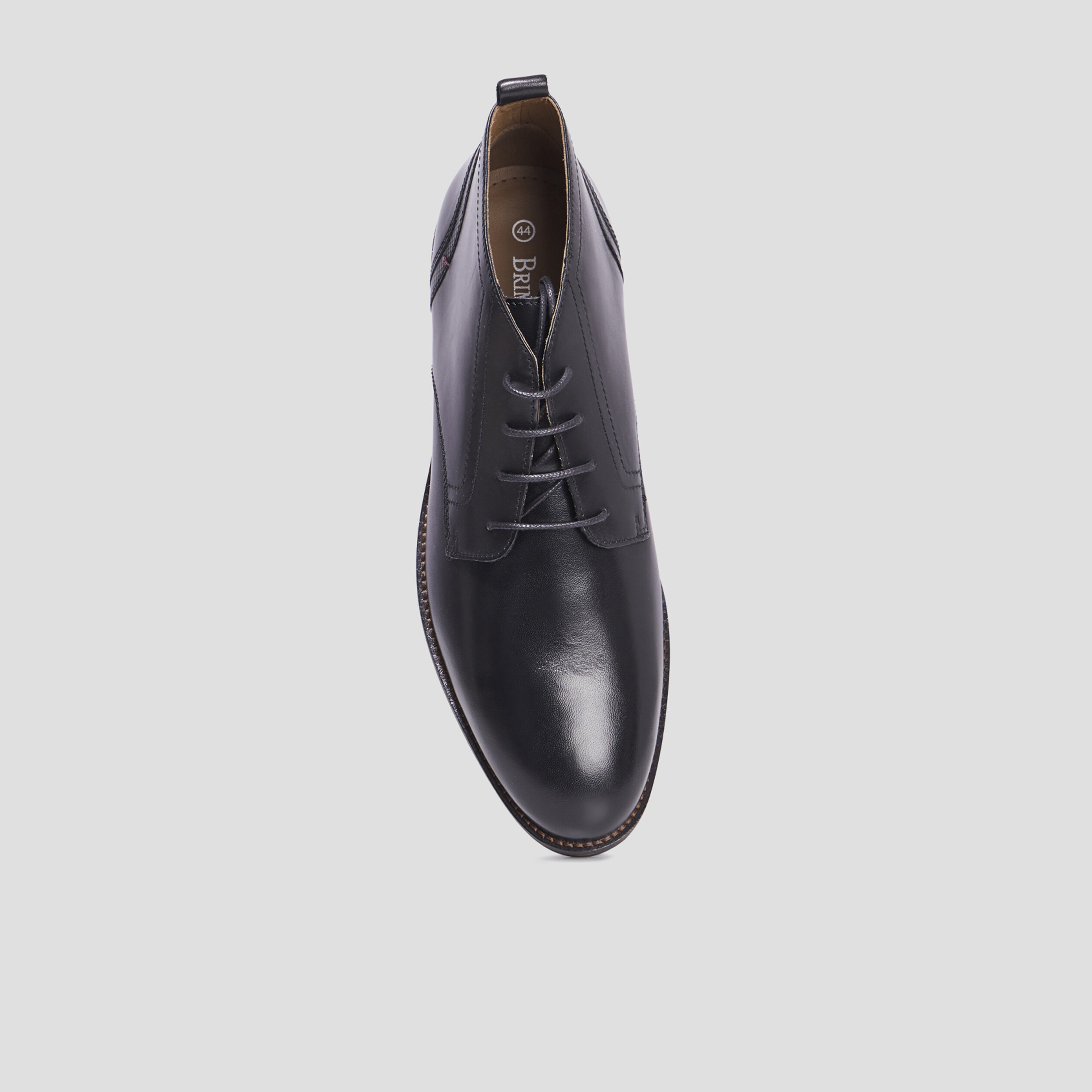 Bottines à lacets en cuir Brimstone Brek noir homme | La Halle