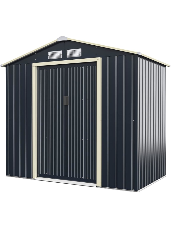 COSTWAY Gerätehaus 213x127x195 cm in Grau günstig kaufen onesize
