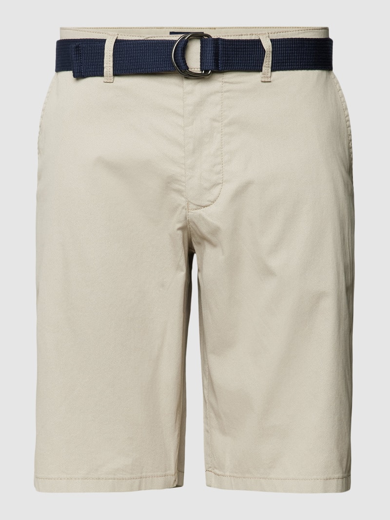 Bermudas mit Stoffgürtel in sand