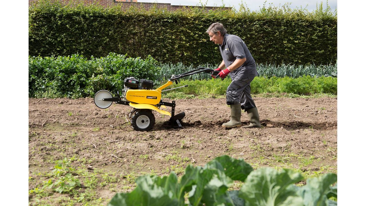 Powerplus 2in1 Bodenhacke Motorhacke Bodenfräse 7217, 4200 W