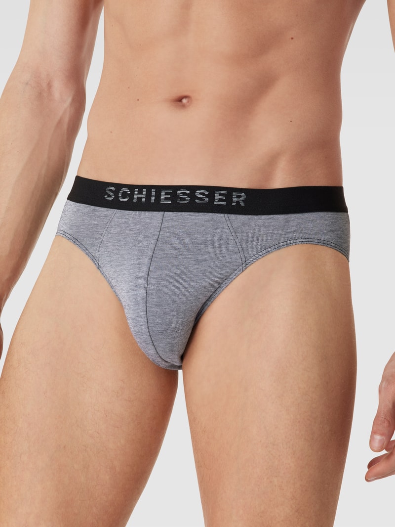 Slip mit elastischem Bund in marineblau