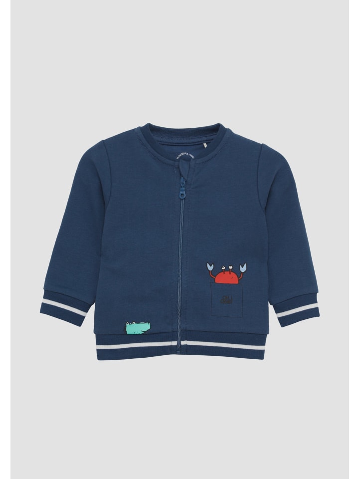 s.Oliver Sweatshirt Jacke langarm in Blau günstig kaufen