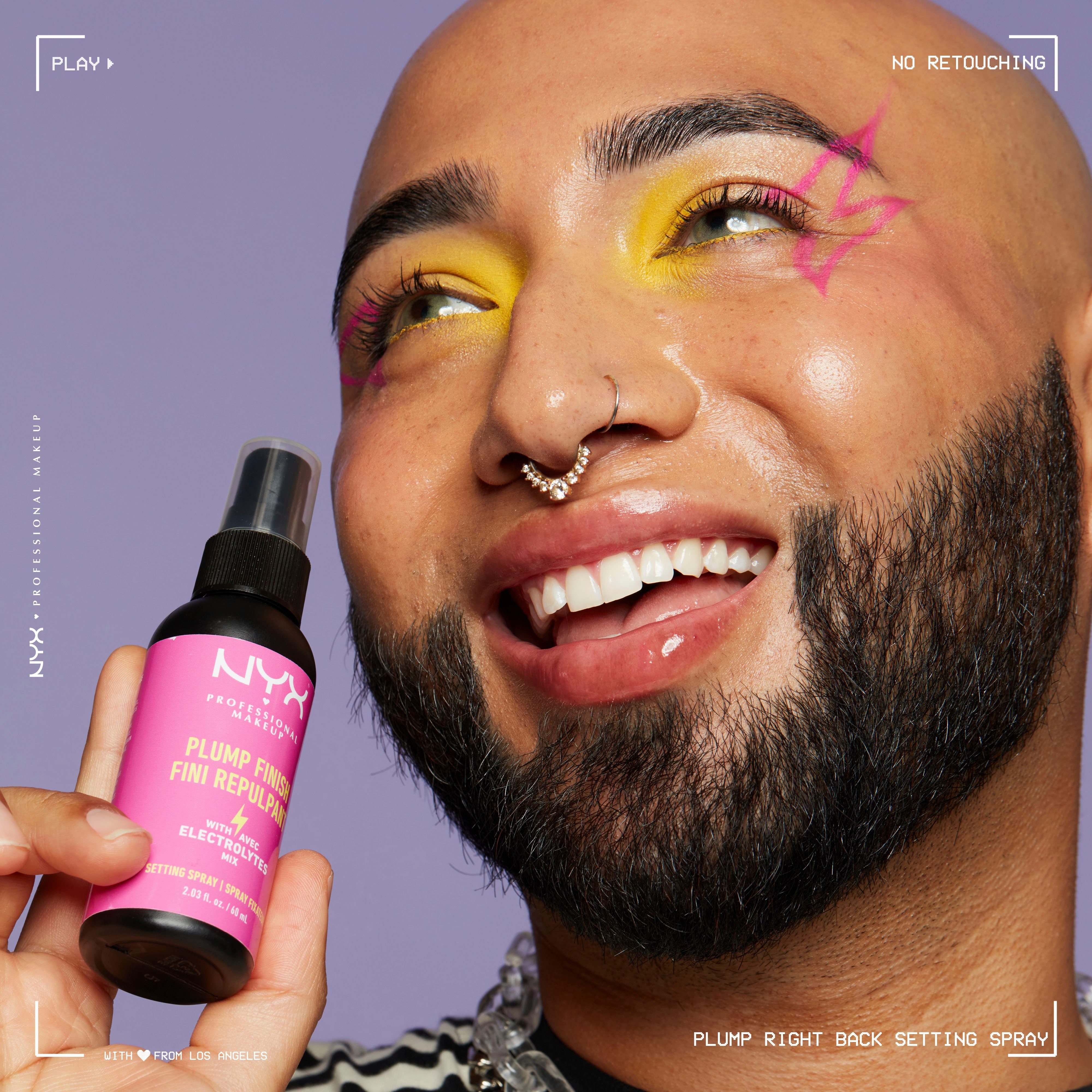 NYX Gesichtsspray Professional Makeup Plump Finish Setting Spray, mit Hyaluron