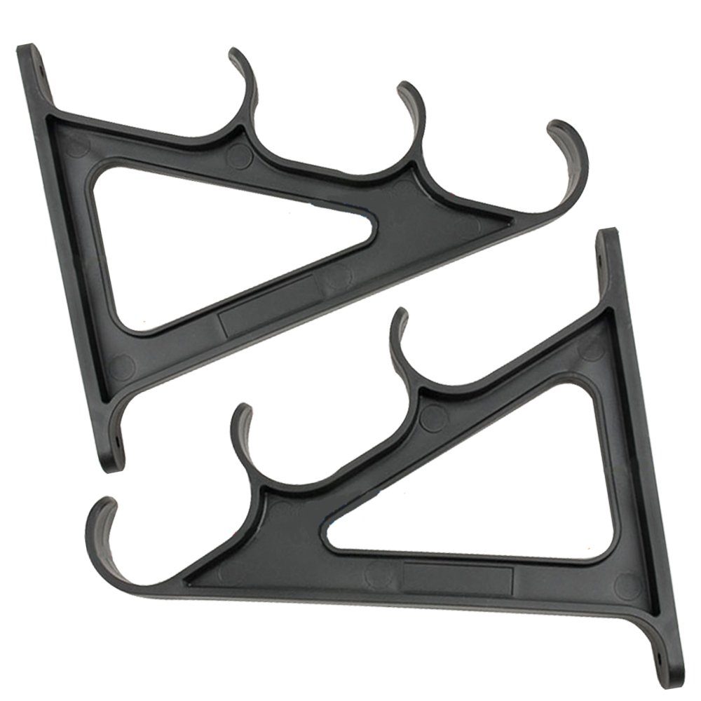 Croch Horizontal Wand Rutenhalter Rutenhalter, (2-tlg., Rod Rack für 3 Ruten)
