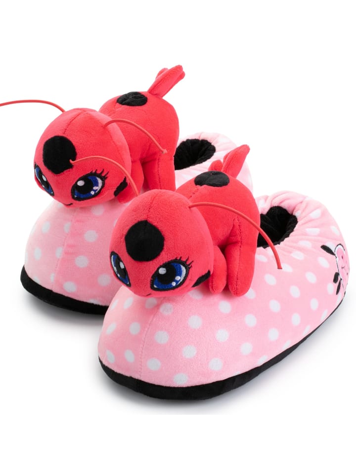Corimori Hausschuhe Miraculous Ladybug Erwachsene Onesizes 35-44 in Rot günstig kaufen 34-44