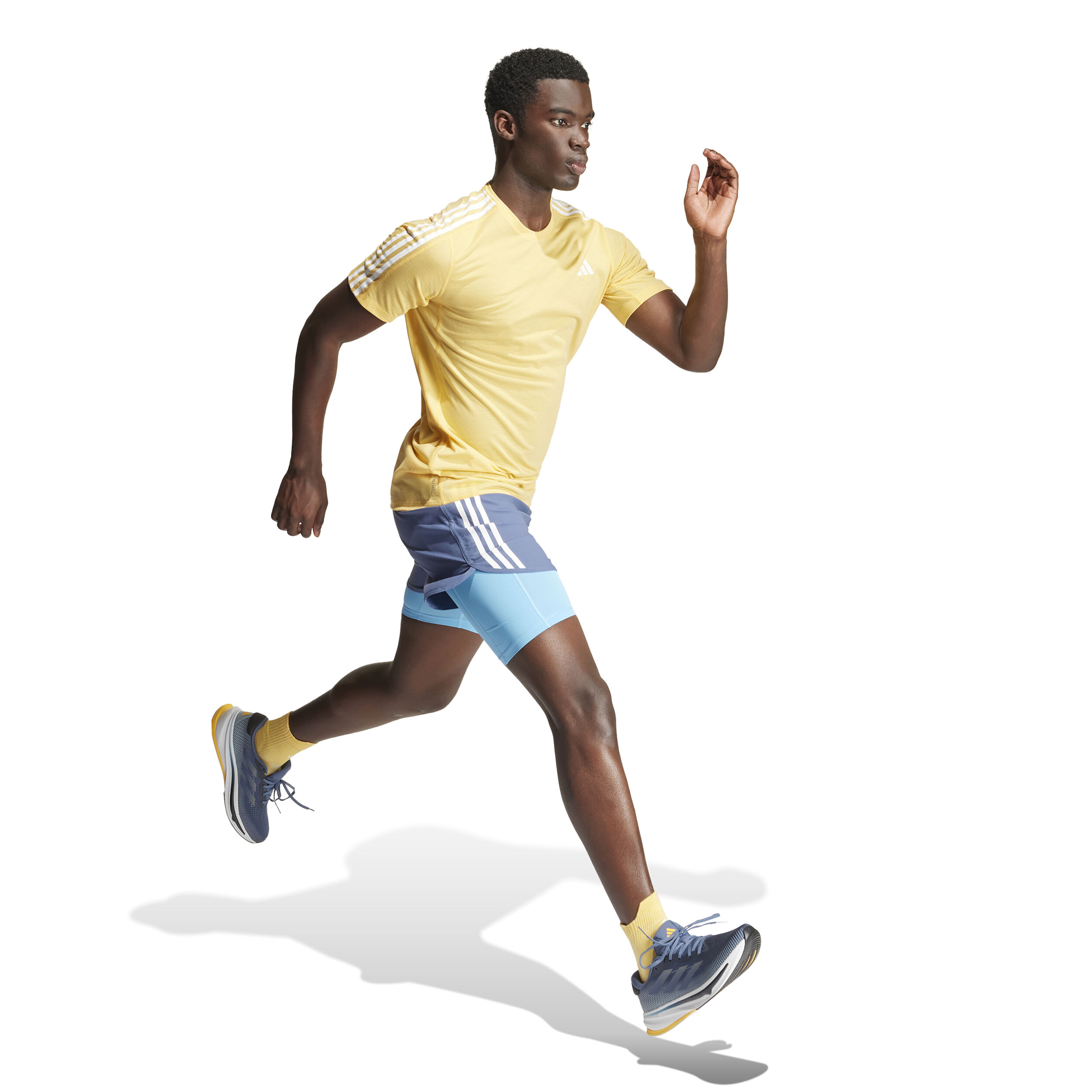 Own The Run E 3S Laufshirt Herren - Goldgelb