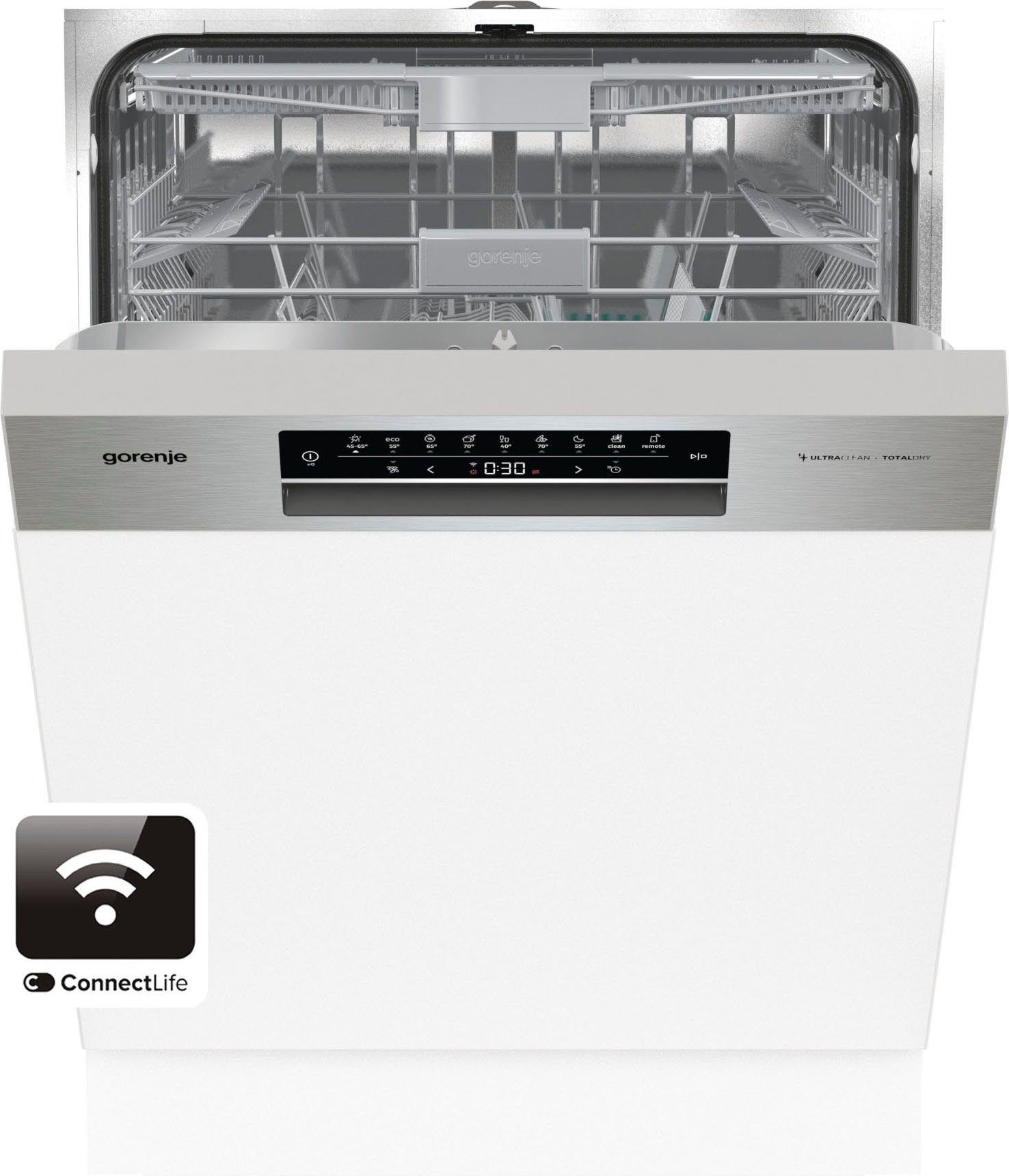 GORENJE teilintegrierbarer Geschirrspüler, GI673C60X, 16 Maßgedecke, automatische Türöffnung