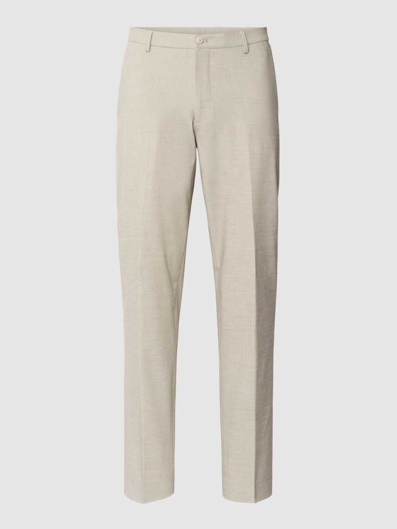 Stoffhose mit französischen Eingrifftaschen Modell 'Steve' in beige
