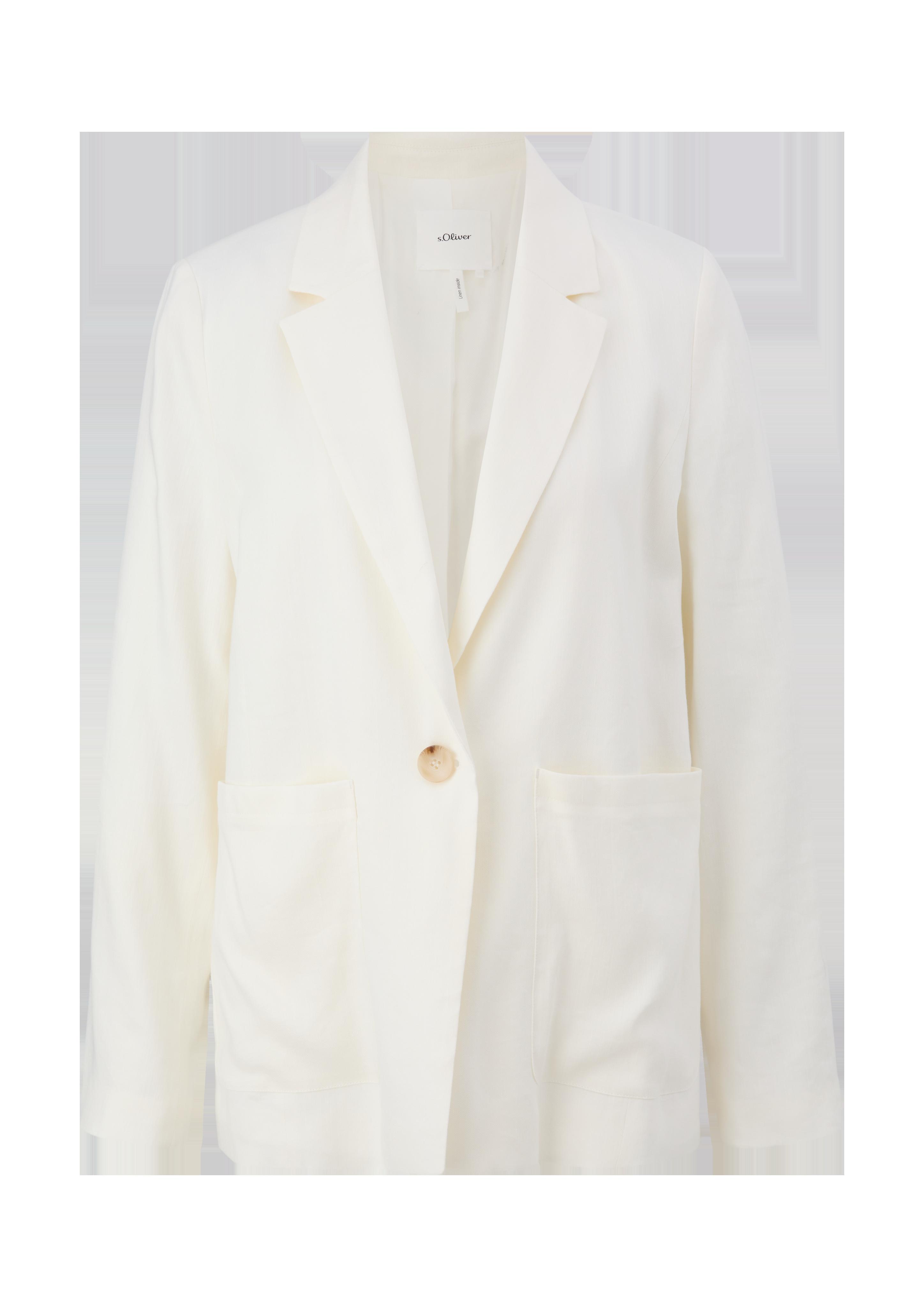Langer Blazer aus Leinenmix  2131361-0200