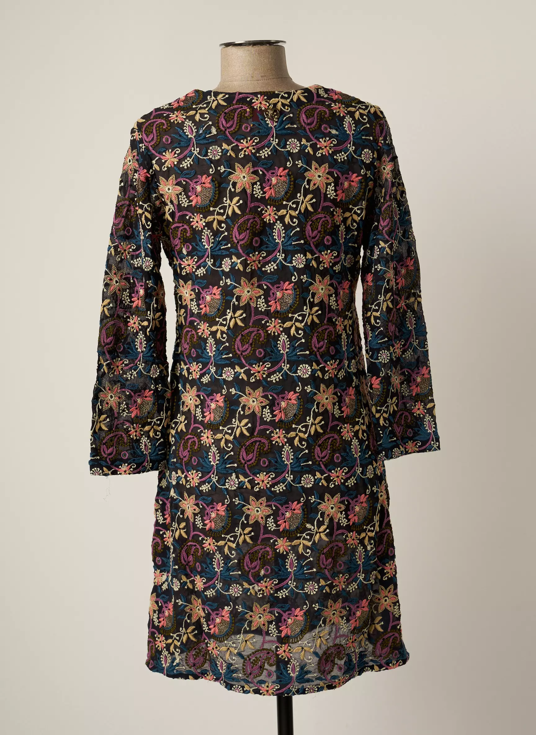 By Sophie Robes Mi Longues Femme couleur bleu
