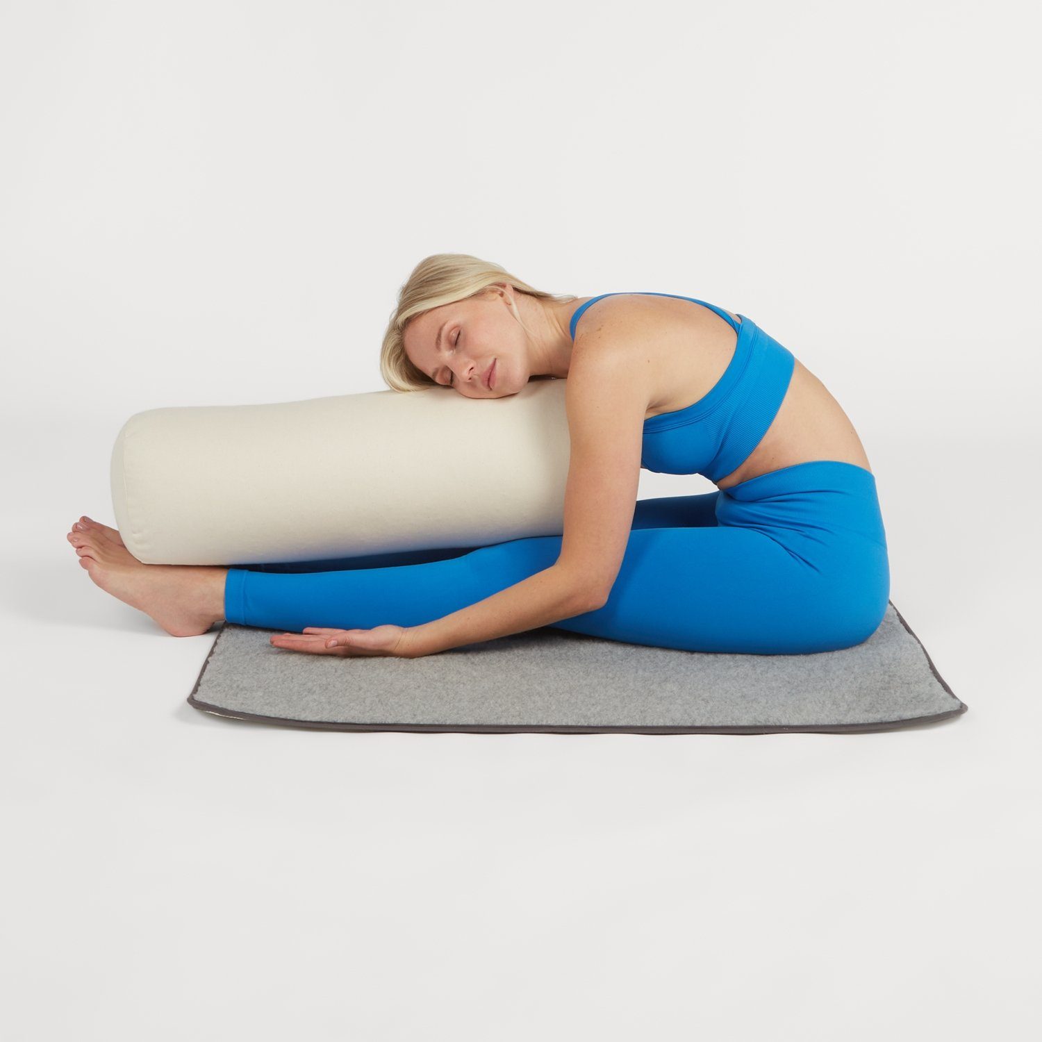 yogabox Yogamatte Schurwollmatte PREMIUM umsäumt (1-St), MADE in EU