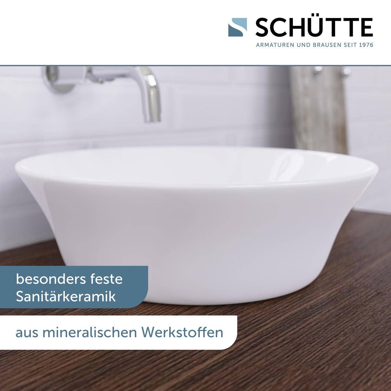 Schütte Aufsatzwaschbecken TASSONI BOWL, freistehendes Waschbecken 40 cm
