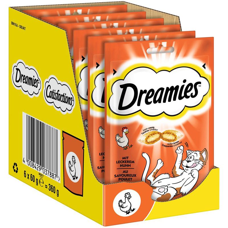 Sparpaket Dreamies Katzensnack Klassik 6 x 60 g