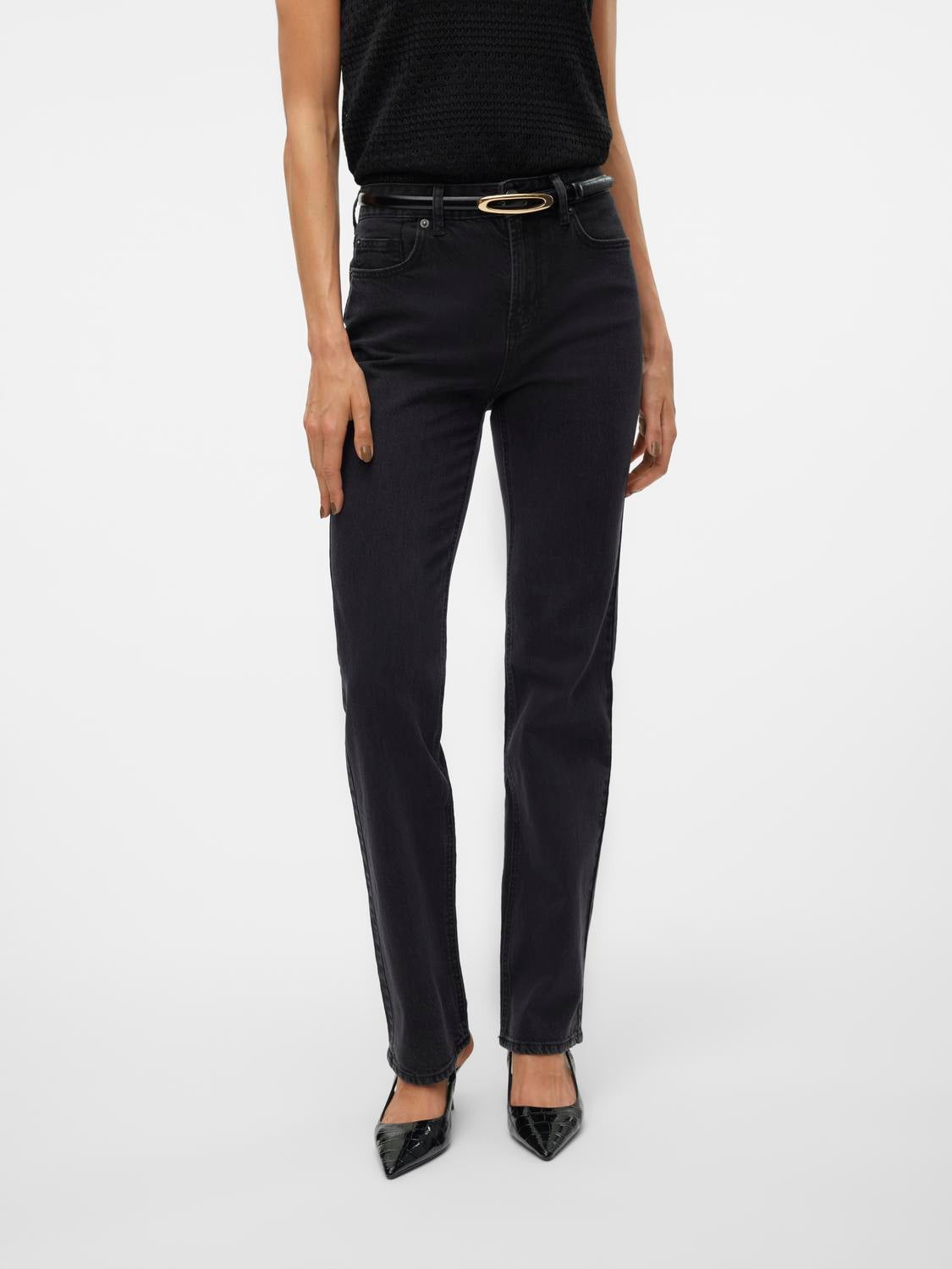 VMTESSA Hohe Taille Gerade geschnitten Jeans