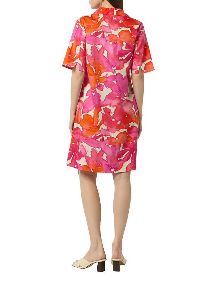 comma Kleid in Orange/ Pink günstig kaufen