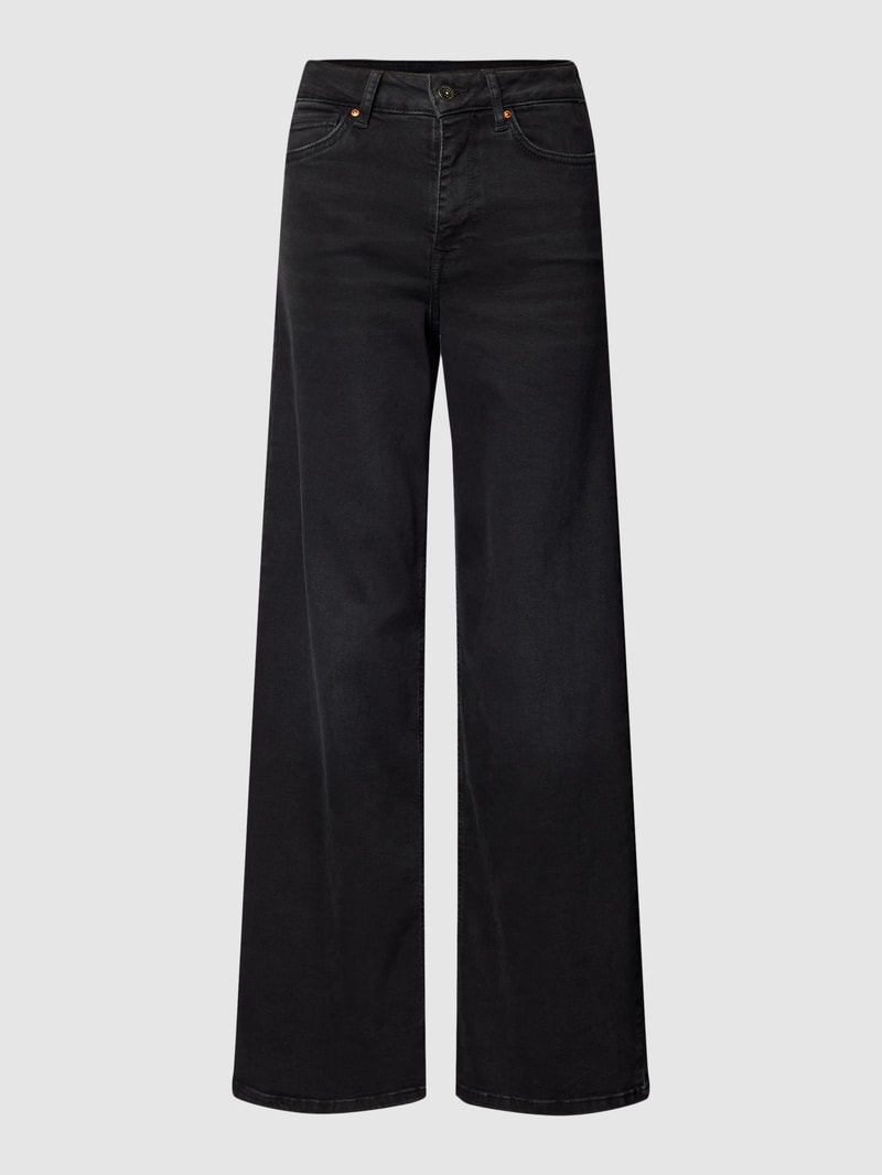 Bootcut Jeans im 5-Pocket-Design Modell 'MADISON BLUSH' in schwarz