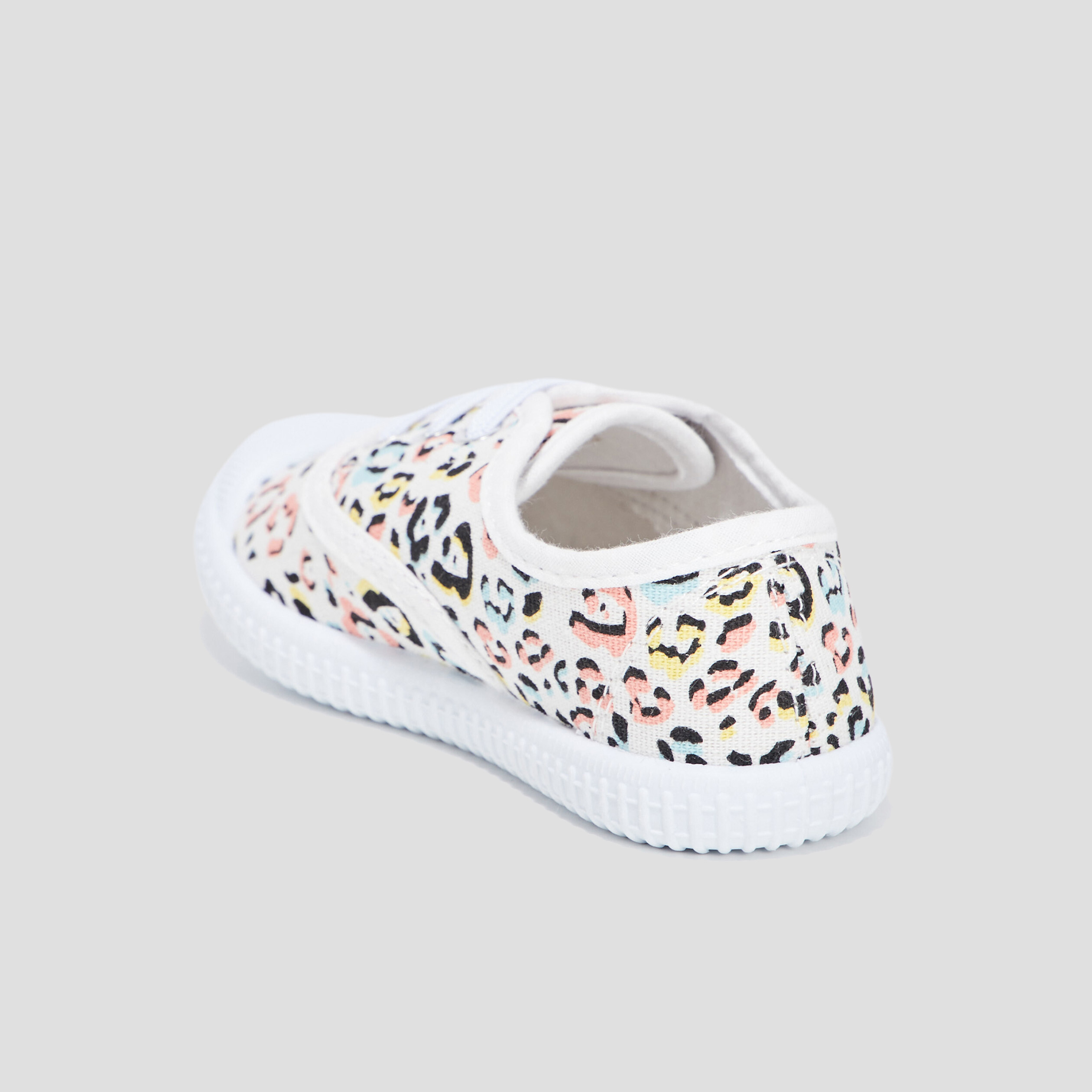 Tennis en toile à lacets multicolore fille | La Halle